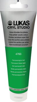 Tinta acrílica Lukas Cryl Studio Acrylic Paint Plastic Tube Tinta acrílica Permanent Green Light 125 ml 1 un. - 1