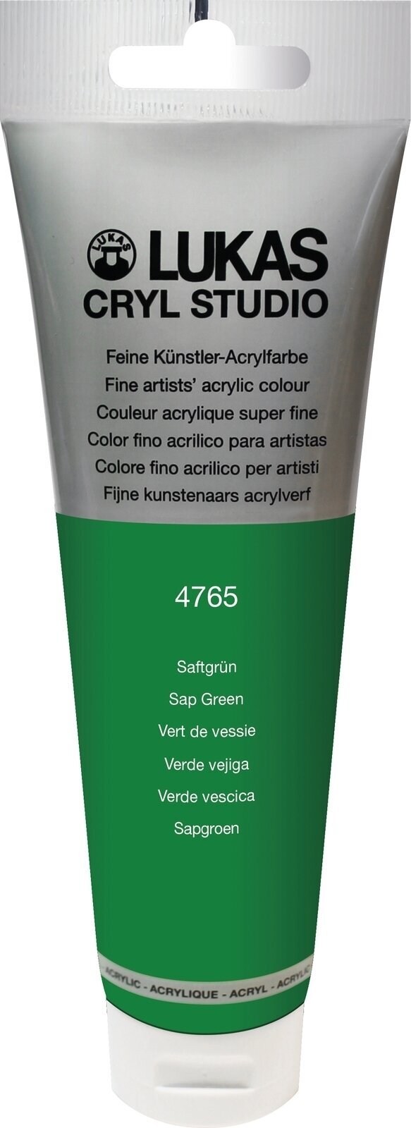 Acrylic Paint Lukas Cryl Studio Acrylic Paint Plastic Tube Acrylic Paint Sap Green 125 ml 1 pc
