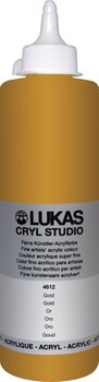 Akrilfesték Lukas Cryl Studio Acrylic Paint Plastic Bottle Akril festék Gold 500 ml 1 db - 1