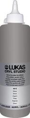 Tinta acrílica Lukas Cryl Studio Plastic Bottle Tinta acrílica Silver 500 ml 1 un.