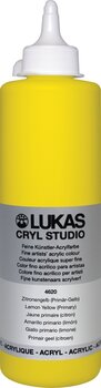 Acrylfarbe Lukas Cryl Studio Acrylfarbe 500 ml Lemon Yellow (Primary) - 1