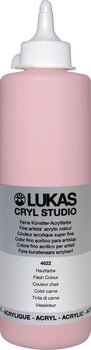 Culoare acrilică Lukas Cryl Studio Acrylic Paint Plastic Bottle Vopsea acrilică Peach Pink 500 ml 1 buc - 1
