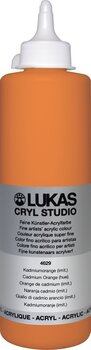 Acrylic Paint Lukas Cryl Studio Plastic Bottle Acrylic Paint Cadmium Orange Hue 500 ml 1 pc - 1