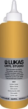 Acrylic Paint Lukas Cryl Studio Acrylic Paint Plastic Bottle Acrylic Paint Yellow Ochre 500 ml 1 pc - 1