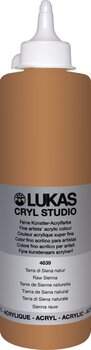 Peinture acrylique Lukas Cryl Studio Acrylic Paint Plastic Bottle Peinture acrylique Raw Sienna 500 ml 1 pc - 1