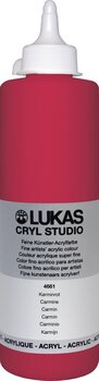 Peinture acrylique Lukas Cryl Studio Acrylic Paint Plastic Bottle Peinture acrylique Carmine 500 ml 1 pc - 1