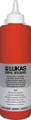 Akrylová barva Lukas Cryl Studio Plastic Bottle Akrylová barva Cadmium Red Light Hue 500 ml 1 ks