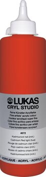 Peinture acrylique Lukas Cryl Studio Acrylic Paint Plastic Bottle Peinture acrylique Cadmium Red Light Hue 500 ml 1 pc - 1