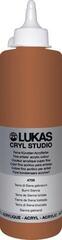 Pintura acrílica Lukas Cryl Studio Plastic Bottle Acrylic Paint Burnt Sienna 500 ml 1 ud.