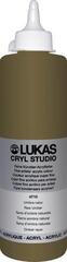 Tinta acrílica Lukas Cryl Studio Plastic Bottle Tinta acrílica Raw Umber 500 ml 1 un.