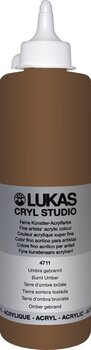 Acrylic Paint Lukas Cryl Studio Acrylic Paint Plastic Bottle Acrylic Paint Burnt Umber 500 ml 1 pc - 1