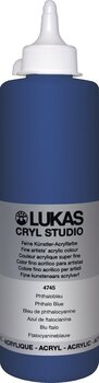 Acrylfarbe Lukas Cryl Studio Acrylic Paint Plastic Bottle Acrylfarbe Phthalo Blue 500 ml 1 Stck - 1