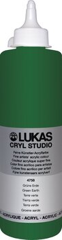 Acrylic Paint Lukas Cryl Studio Acrylic Paint Plastic Bottle Acrylic Paint Green Earth 500 ml 1 pc - 1