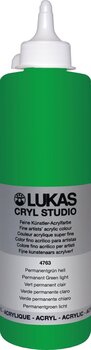 Acrylic Paint Lukas Cryl Studio Acrylic Paint Plastic Bottle Acrylic Paint Permanent Green Light 500 ml 1 pc - 1