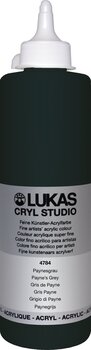 Culoare acrilică Lukas Cryl Studio Acrylic Paint Plastic Bottle Vopsea acrilică Payne's Grey 500 ml 1 buc - 1