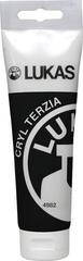 Tinta acrílica Lukas Cryl Terzia Plastic Tube Tinta acrílica Ivory Black 125 ml 1 un.