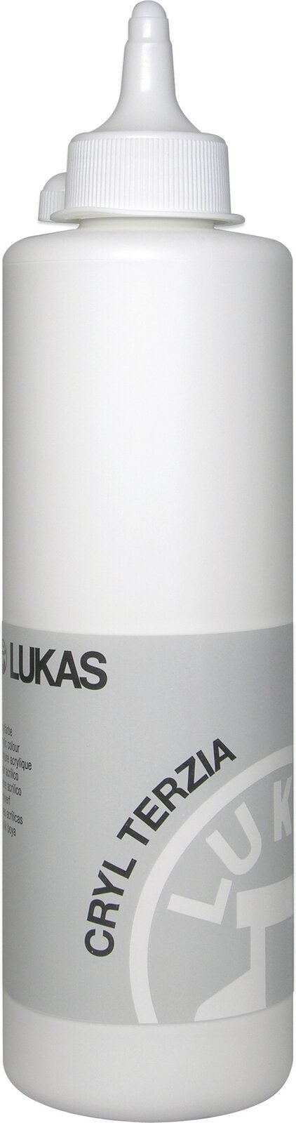 Akrylová barva Lukas Cryl Terzia Acrylic Paint Plastic Bottle Akrylová barva Titanium White 500 ml 1 ks