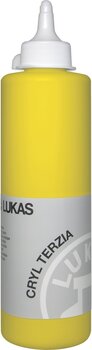 Acrylverf Lukas Cryl Terzia Acrylic Paint Plastic Bottle Acrylverf Primary Yellow 500 ml 1 stuk - 1