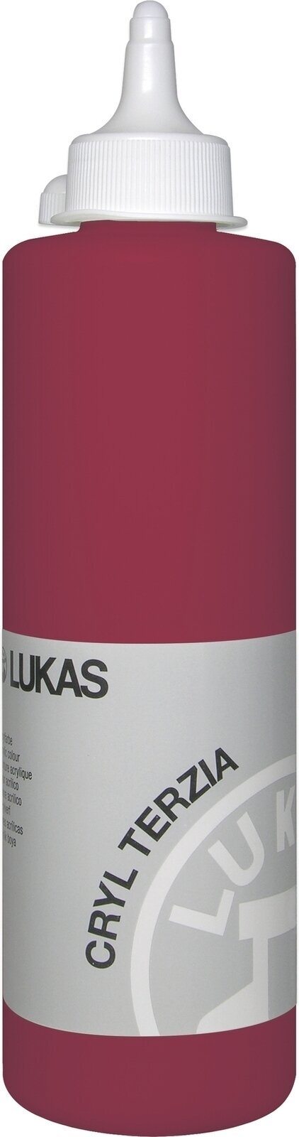Peinture acrylique Lukas Cryl Terzia Acrylic Paint Plastic Bottle Peinture acrylique Alizarin Crimson 500 ml 1 pc