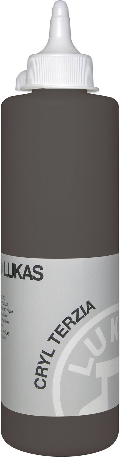 Tinta acrílica Lukas Cryl Terzia Acrylic Paint Plastic Bottle Tinta acrílica Umber 500 ml 1 un.