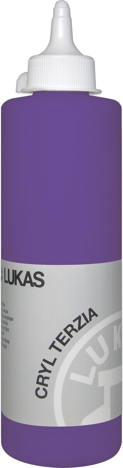 Pintura acrílica Lukas Cryl Terzia Acrylic Paint Plastic Bottle Acrylic Paint Cobalt Violet Deep Hue 500 ml 1 pc