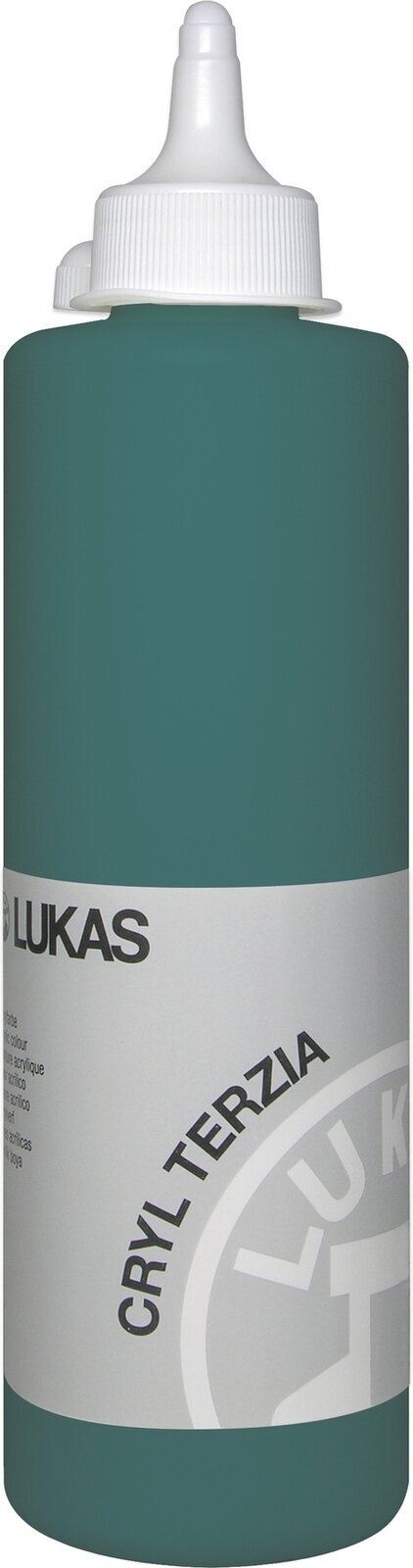 Tinta acrílica Lukas Cryl Terzia Acrylic Paint Plastic Bottle Tinta acrílica Viridian Hue 500 ml 1 un.