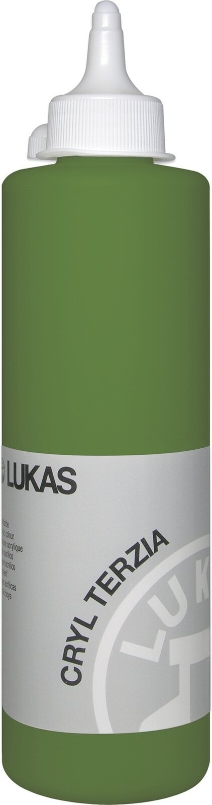 Akrilna barva Lukas Cryl Terzia Acrylic Paint Plastic Bottle Akrilna barva Sap Green 500 ml 1 kos