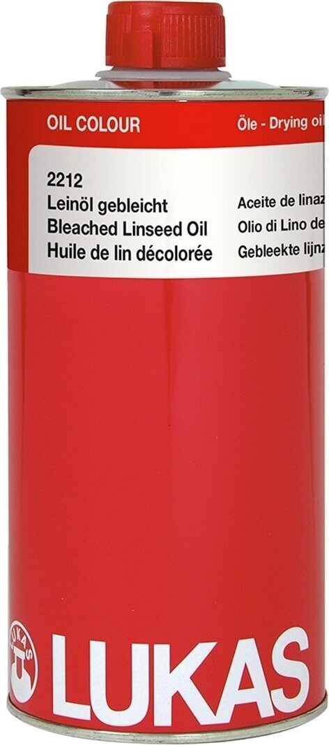 Medium Lukas Oil Medium Metal Bottle Bleached Linseed Oil 1 L
