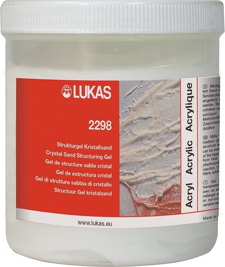 Sredstva Lukas Acrylic Medium Plastic Pot Structure Gel Crystal Sand 250 ml