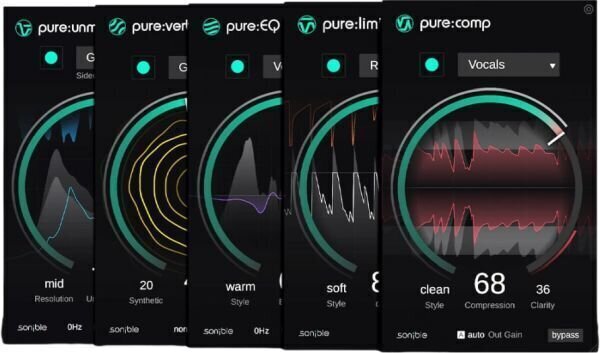 Plug-In software da studio Sonible Sonible pure:bundle (Prodotto digitale)
