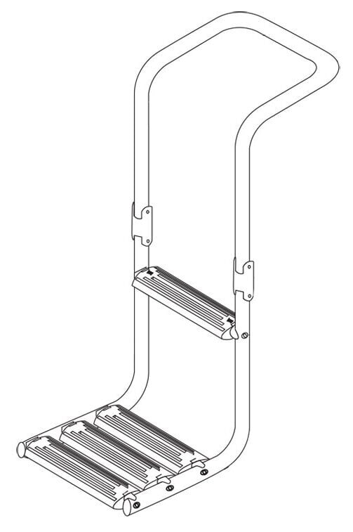 Ljestve za brod, pasarela za brod Nuova Rade Immersed Platform Ladder Ljestve za brod, pasarela za brod