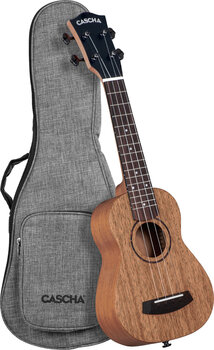 Sopránové ukulele Cascha Soprano Ukulele Mahogany Solid Sopránové ukulele Natural - 1