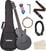 Guitare acoustique-électrique Cascha Carbon Fibre Electric Acoustic Guitar Black Matte