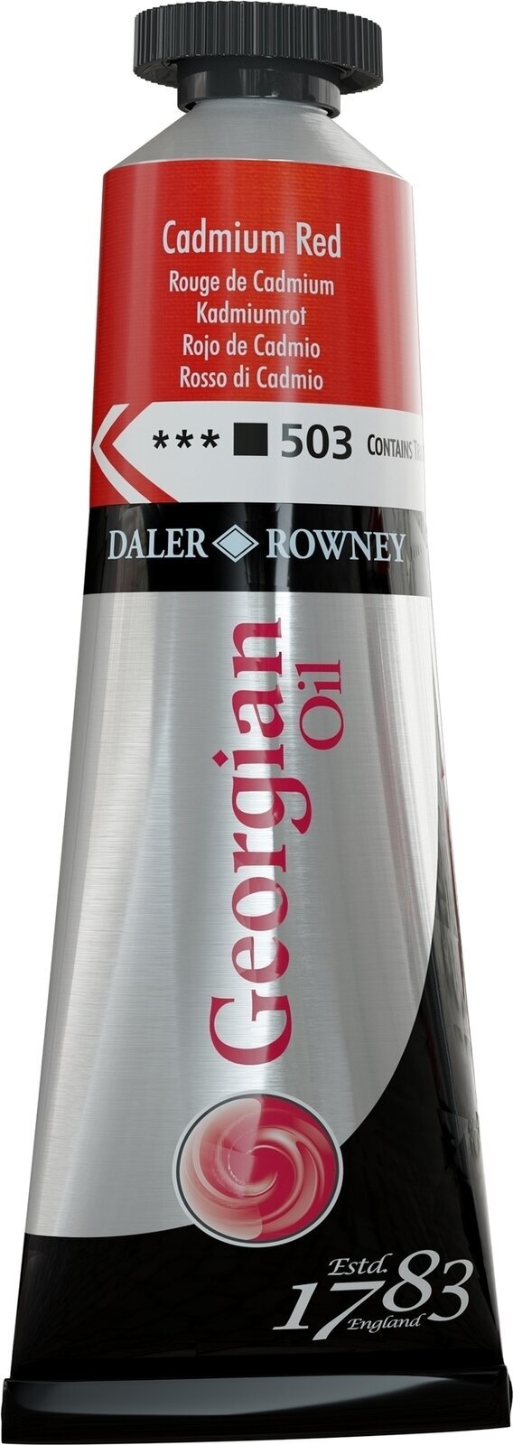 Oliefarve Daler Rowney Georgian Oliemaling Cadmium Red 38 ml 1 stk.