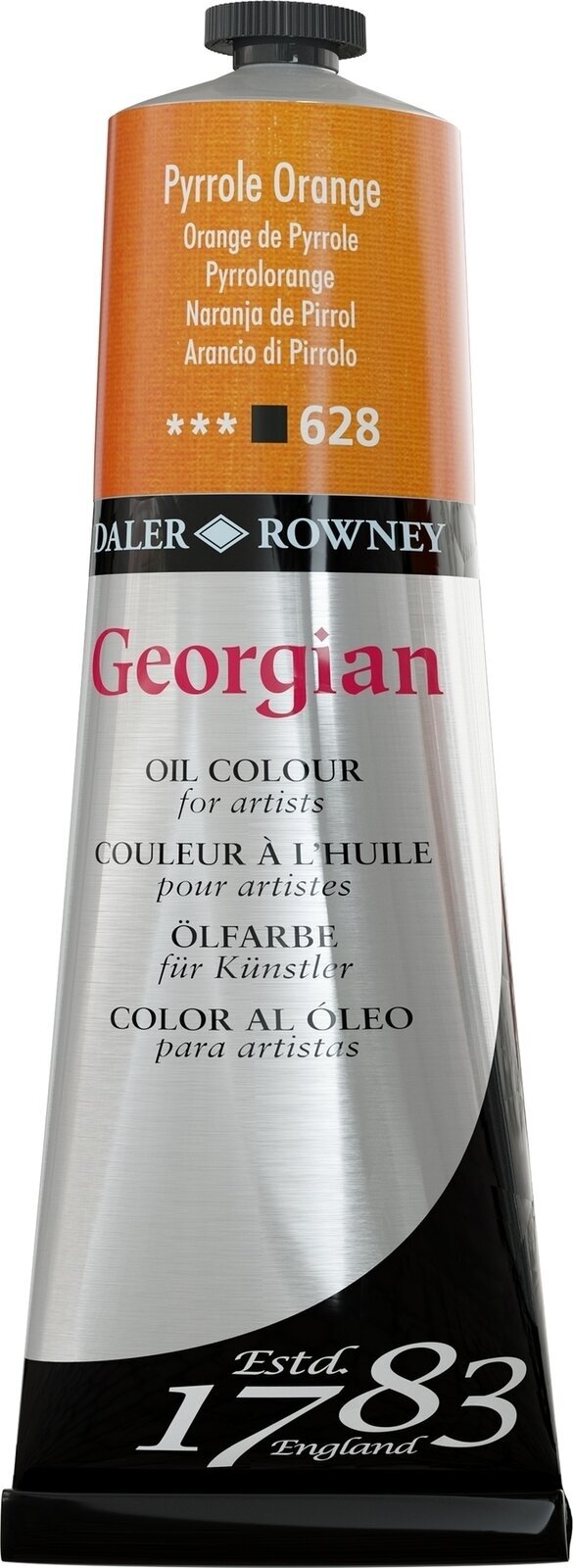 Oil colour Daler Rowney Georgian Oil Paint Pyrrole Orange 225 ml 1 pc