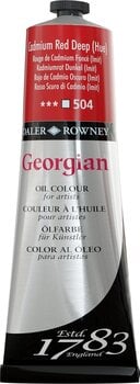Oil colour Daler Rowney Georgian Oil Paint Cadmium Red Deep Hue 225 ml 1 pc - 1