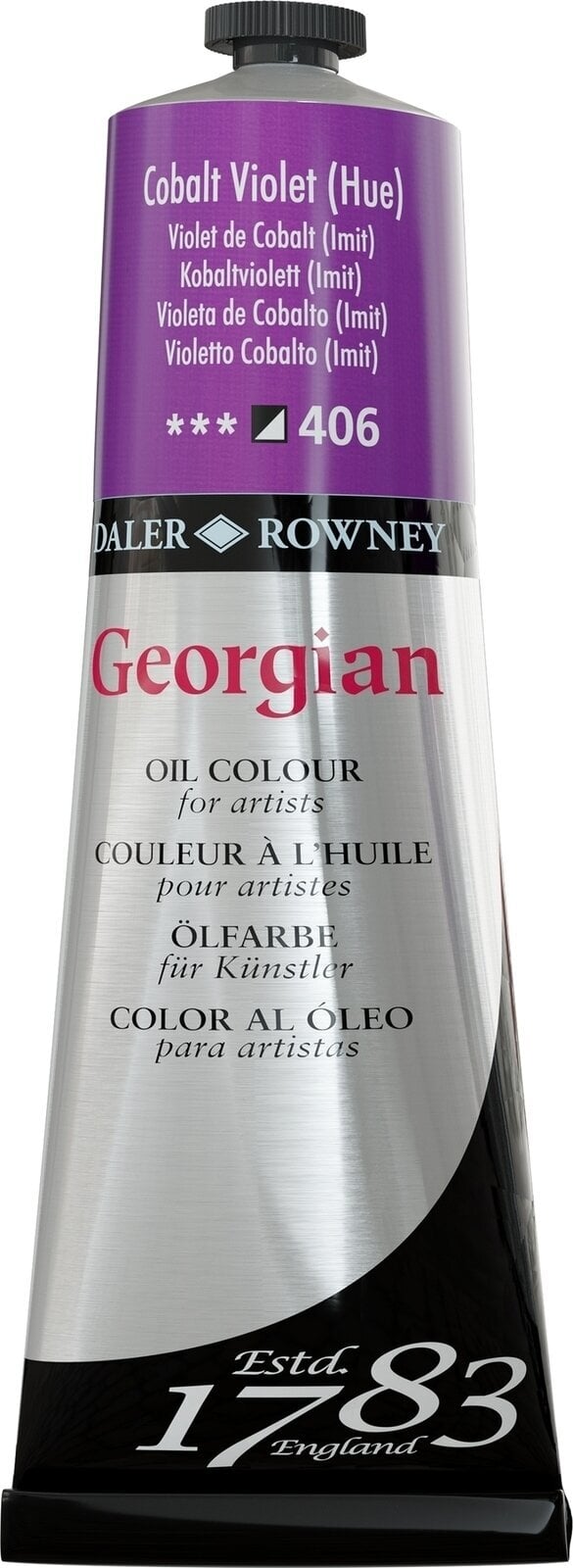 Aceite de colores Daler Rowney Georgian Oil Paint Cobalt Violet Hue 225 ml 1 pc