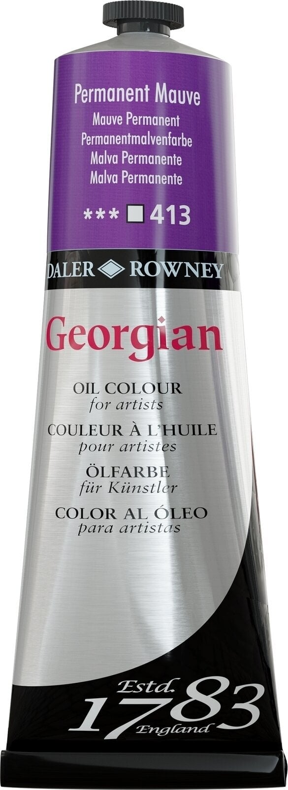 Aceite de colores Daler Rowney Georgian Oil Paint Permanent Mauve 225 ml 1 pc