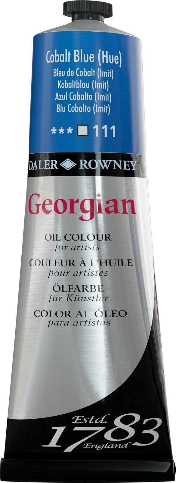 Aceite de colores Daler Rowney Georgian Oil Paint Cobalt Blue Hue 225 ml 1 pc