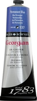 Aceite de colores Daler Rowney Georgian Oil Paint Permanent Blue 225 ml 1 pc - 1