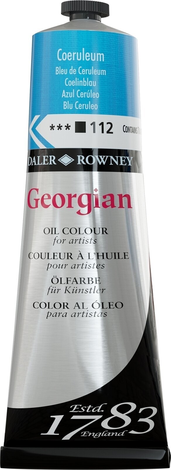 Tempera ad olio Daler Rowney Georgian Pittura a olio Coeruleum 225 ml 1 pz