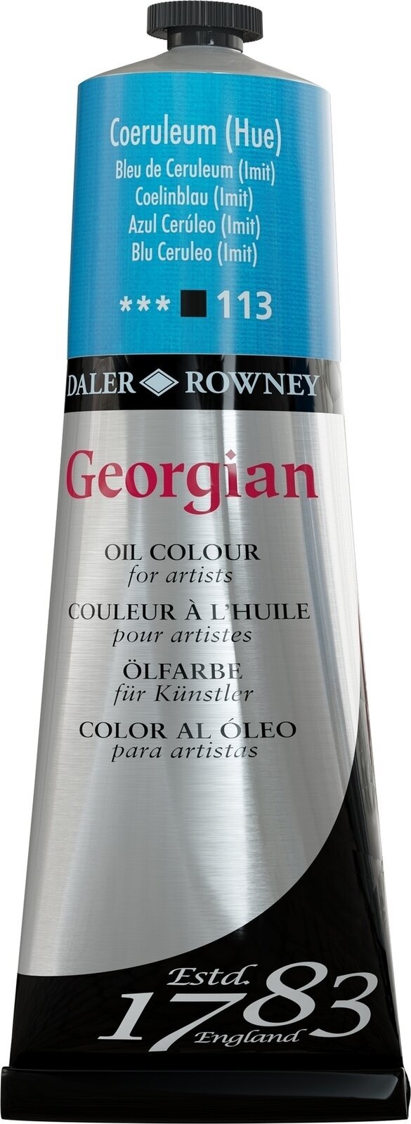 Aceite de colores Daler Rowney Georgian Oil Paint Coeruleum Hue 225 ml 1 pc