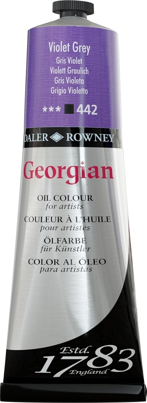Cor de óleo Daler Rowney Georgian Tinta a óleo Violet Grey 225 ml 1 un.
