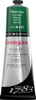 Culoare ulei Daler Rowney Georgian Vopsea cu ulei Phthalo Green 225 ml 1 buc - 1