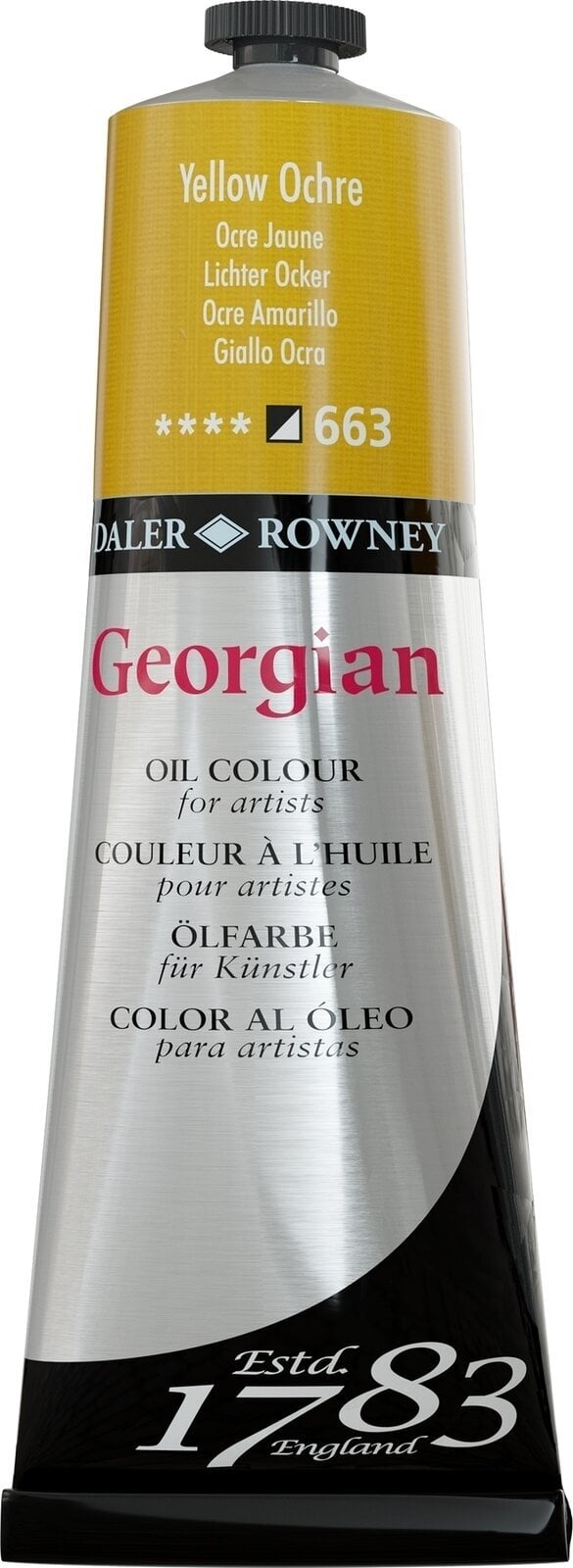 Cor de óleo Daler Rowney Georgian Tinta a óleo Yellow Ochre 225 ml 1 un.