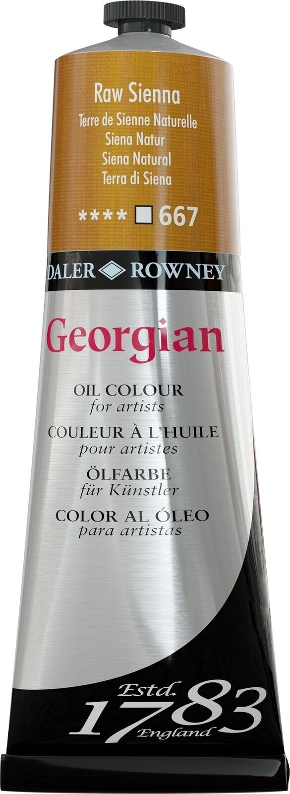 Oil colour Daler Rowney Georgian Oil Paint Raw Sienna 225 ml 1 pc