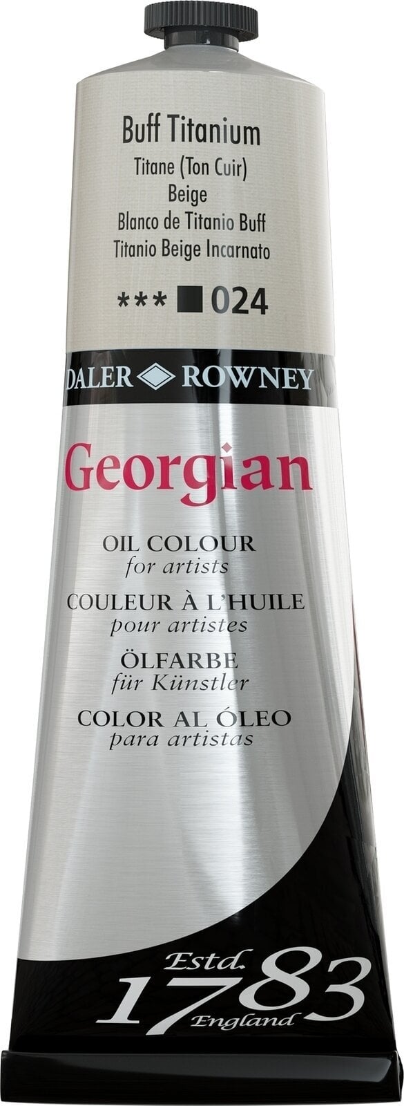 Oil colour Daler Rowney Georgian Oil Paint Buff Titanium 225 ml 1 pc