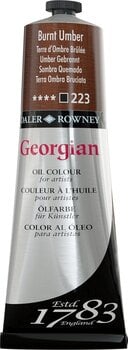 Oil colour Daler Rowney Georgian Oil Paint Burnt Umber 225 ml 1 pc - 1