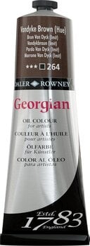 Aceite de colores Daler Rowney Georgian Oil Paint Vandyke Brown Hue 225 ml 1 pc - 1