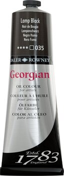 Tempera ad olio Daler Rowney Georgian Pittura a olio Lamp Black 225 ml 1 pz - 1